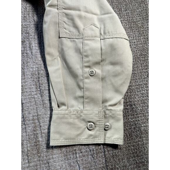 NWT 5.11 Tactical Series Taclite Pro Shirt Men’s 2XL Khaki Long Sleeve Ripstop - Picture 7 of 11